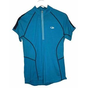 Icebreaker‎ GT Women's Blue 150 Ultralite Merino Wool Activewear Top Size L